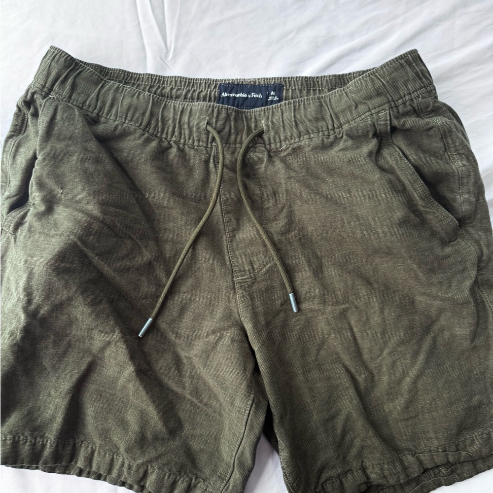 Abercrombie & Fitch Men's Khaki Athletic Shorts